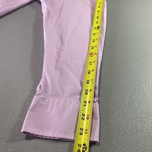 LRL RALPH LAUREN Button Shirt Classic Fit Stretch Long Sleeve Pocket Men 18 Pink - Picture 9 of 11